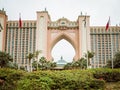 DUBAI, UAE - JANUARY 2, 2017: Atlantis, The Palm Hotel Royalty Free Stock Photo