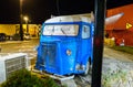 DUBAI, UAE - JANUARY 24, 2017: Caravan food truck Sugar Rush at Last Exit food truck park station at night on E11 highway