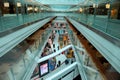 Shoppers browse the duty free shops in Dubai International Airport Royalty Free Stock Photo