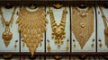 Massive gold jewelry for sale at a Gold Souk