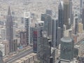 Beautiful skyline of an expensive metropolis at downtown Dubai with world record buildings and skyscrapers. Royalty Free Stock Photo