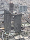 Tall building with an infinity pool offers best views of the downtown Dubai constructed by Emaar towers.