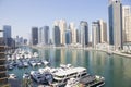 Dubai, UAE - March 07 2013:View of Marina Bay Royalty Free Stock Photo