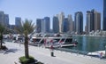 Dubai, UAE - March 07 2013:View of Marina Bay Royalty Free Stock Photo