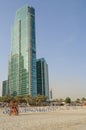 DUBAI, UAE - MAY 11, 2016: beach at hotel