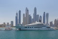 DUBAI, UAE - MAY 15, 2016: luxury yacht