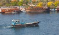 A Traditional Wooden Dhow in Dubai Creek