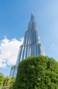 DUBAI, UAE - NOVEMBER 22, 2015: Burj Khalifa, the highest building in the world, 829.8 m tall. It is the new symbol of the city Royalty Free Stock Photo