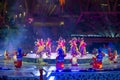 Dubai, UAE - November 4, 2021: Celebrating Diwali, Festival of Lights at Expo2020. Performance featuring dancers and