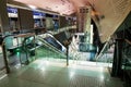 Interior of metro station in Dubai. Royalty Free Stock Photo