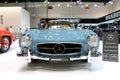 The restorated by Brabus Mercedes-Benz 300SL car is on Dubai Motor Show 2017