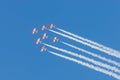 Patrulla Aguila at Dubai Airshow Royalty Free Stock Photo