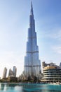 The view on Burj Khalifa in sunset