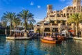 DUBAI, UAE - NOVEMBER 15: View of the Souk Madinat Jumeirah Royalty Free Stock Photo