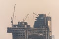 Dubai, UAE - October, 2018. Building costruction of Tall Dubai Marina skyscrapers in UAE Royalty Free Stock Photo