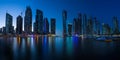 DUBAI, UAE - OCTOBER 15: Modern buildings in Dubai Marina, Dubai Royalty Free Stock Photo