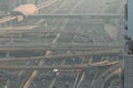 Dubai, UAE - October, 2018. Dubai roads, junction, intersection. Dubai car traffic, busy roads. Dubai Downtown. United Arab