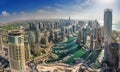 DUBAI, UAE - OKTOBER 10: Modern buildings in Dubai Marina, Dubai Royalty Free Stock Photo