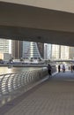 Dubai, UAE - 14.04.2023 - People enjoying day out in Dubai Marina. City
