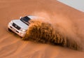 DUBAI, UAE Safari - driving on the desert, traditional entertainment for tourists