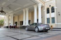 The Westin hotel and Aston Martin Vantage sport car