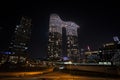 Beautiful view of Dubai city skyscrapers or skyline along with Burj khalifa captured from Sheikh Zayed Road, Dubai, UAE