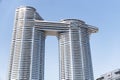 Beautiful view of Dubai city skyscrapers or skyline along with Burj khalifa captured from Sheikh Zayed Road, Dubai, UAE.