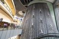 Famous waterfall in Dubai Mall, Flying men. The world's largest shopping mall