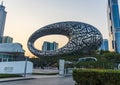 Dubai, UAE - 10.02.2022 - View of a very well known landmark Museum of Future. City