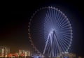 Dubai, United Arab Emirates. Amazing view of the Ain Dubai at night. The worldÃ¢â¬â¢s tallest and largest observation wheel Royalty Free Stock Photo