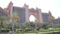 DUBAI, UNITED ARAB EMIRATES - APRIL 2nd, 2014: The world famous Atlantis Hotel on the Jumeirah Palm Island