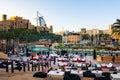 Dubai, United Arab Emirates - April 20, 2018: Sunst at Madinat J