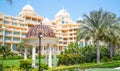 Dubai, Beautiful park at Palm Jumeirah at sunny day