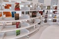 DUBAI, UNITED ARAB EMIRATES - August 20, 2022: Book display inside Mohammed Bin Rashid Library