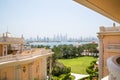 Dubai, Dubai Marina distant view form the Palm Jumeirah