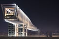 Stunning View of the Contemporary Futuristic Pedestrian Bridge