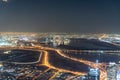 Dubai, United Arab Emirates Ã¢â¬â December 14, 2021, the people visiting the the 24th and 25th floor of Burj Khalifa at night and