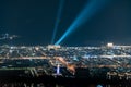 Dubai, United Arab Emirates Ã¢â¬â December 14, 2021, the people visiting the the 24th and 25th floor of Burj Khalifa at night and