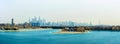 Dubai, United Arab Emirates - February 24, 2018: Panorama of Dubai Marina from The Palm Jumeirah island