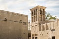 The reconstructed old part of the Dubai city - Al-Bastakiya quarter in the Dubai city, United Arab Emirates