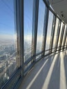 Dubai, United Arab Emirates - May 2, 2023: View on beautiful cityscape from Burj Khalifa