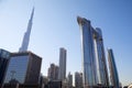 Burj Khalifa skyscraper, Address Sky View and modern buildings in a sunny day in Dubai