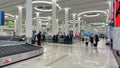 DUBAI, UNITED ARAB EMIRATES. 15 SEPTEMBER 2023. Baggage Claim conveyer in Dubai International Airport