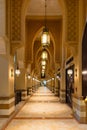 Luxurious interior of Souk Al Bahar market, popular tourist destination, United Arab Emirates