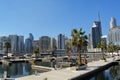 Dubai, United Arab Emirates (UAE), December 2022: D-Marin Business Bay Marina on the Dubai Canal.