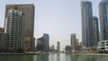 Dubai, United Arab Emirates. View of modern skyscrapers and buildings at Dubai Marina. Iconic destination. Luxury skyscrapers Royalty Free Stock Photo
