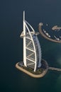 Dubai, view of the Burj al Arab hotel Royalty Free Stock Photo