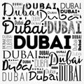 Dubai wallpaper word cloud, travel concept background