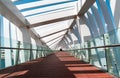 Dubai Water canal footbridge pedestrian bridge interior
