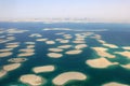Dubai The World Islands Island panorama Burj Khalifa aerial view